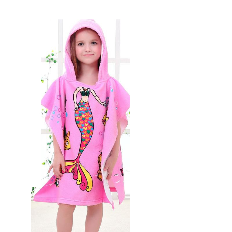 Kids Hooded Towels Cartoon Design